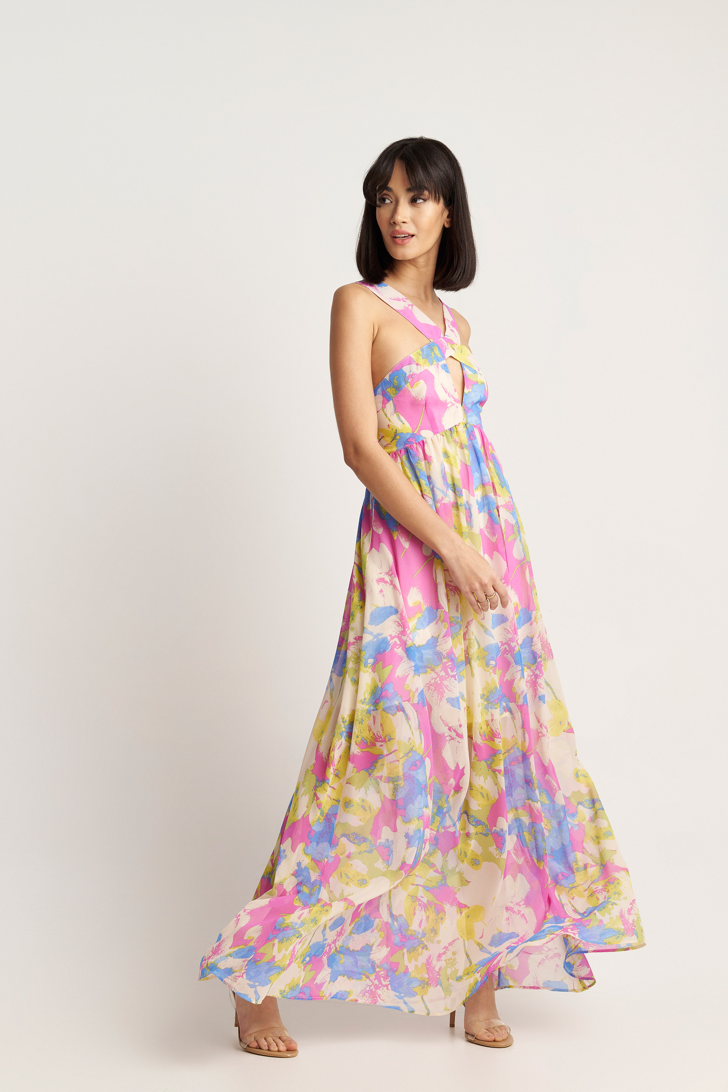 OUTLET > Φορέματα Φόρεμα εμπριμέ εξώπλατο Multicolor